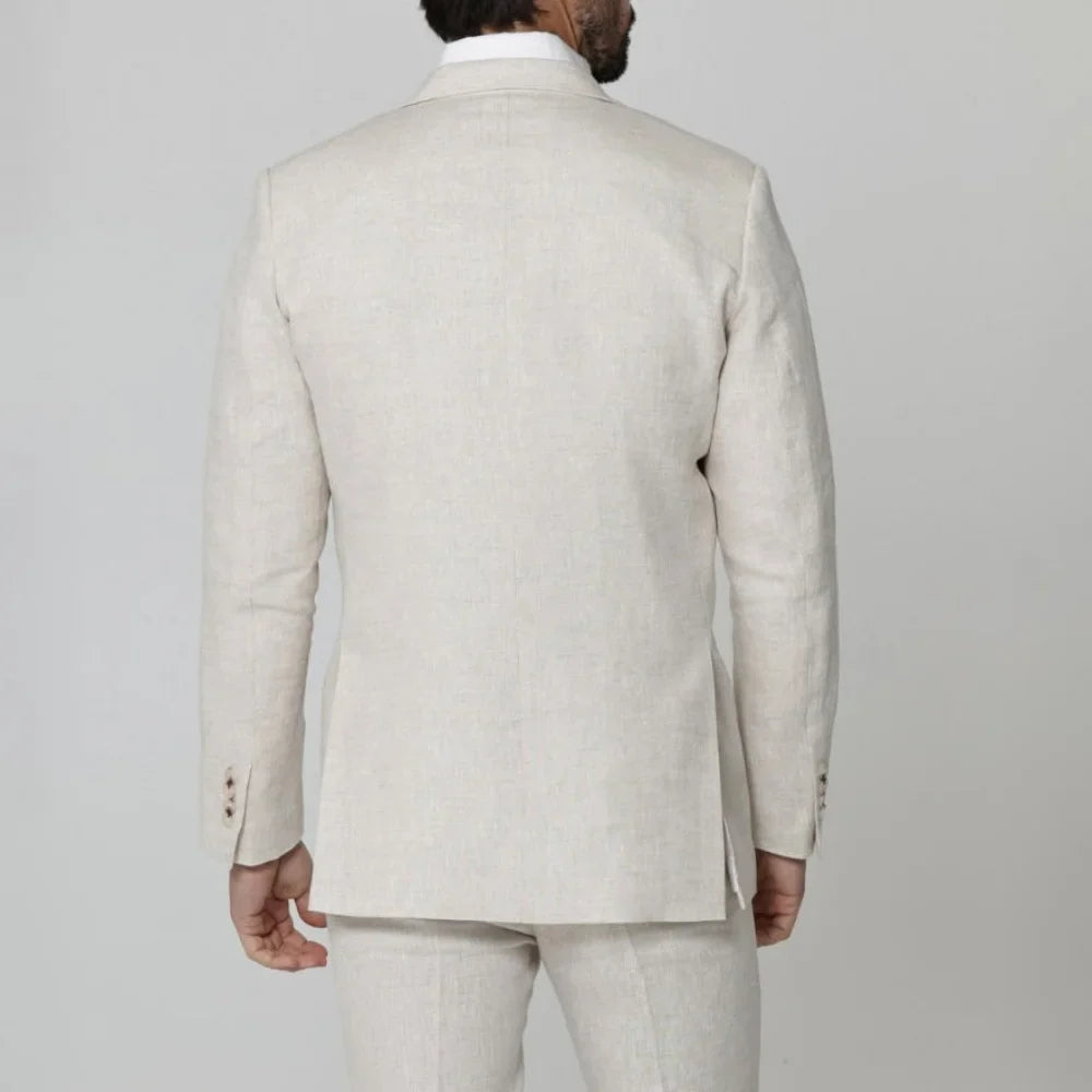 2 Pieces Lightweight Linen Suit Separates Jacket with Pants for Men Summer Wedding Groom Tuxedo Vestidos Madre Del Novio 2026