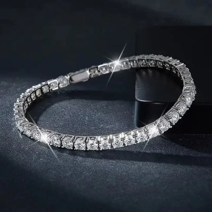 gold bracelet men Moissanite Tennis Bracelet Original S925 Sterling Sier Plated White Gold With GRA Bracelets For Women Man