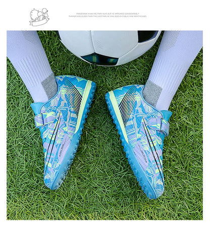 Children Football Shoes Grass Society Indoor Training Original Boy Girl Soccer Shoes Cleats Non Slip Kids Football Field Boots