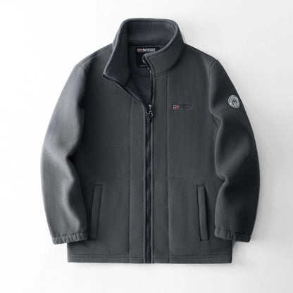 Thickened Double - Sided Polar Fleece Jacket for Men | Autumn/Winter Warm Casual Loose Fit Big Size Coat