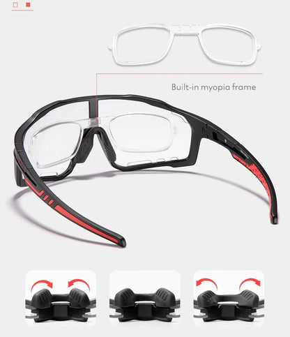 Color Photochromic Cycling Glasses MTB Sunglasses for Men Women Sport Speed Mountain Bike Bicycle Cycl Eyewear Goggle