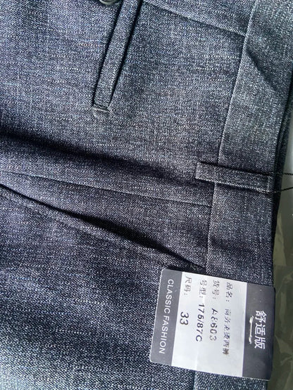 Top-Quality Men's Woolen Trousers - Traf Suit Pants,Business Formal,Trousers for Men, Man Pants, Naples Wool Dress Pants for Men