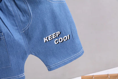 0-5Years New Baby Boys Girls Summer Clothes Sets Kids Cartoon Cotton T Shirt Shorts 2pcs/sets Children Clothing Tracksuits Set