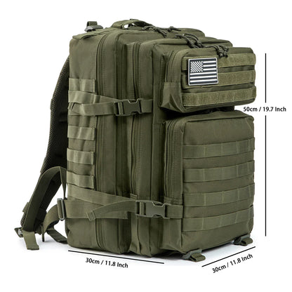 45L Tactical Backpack Large Capacity Outdoor Rucksack 3 Day Fitness Hiking Bag Hiking Camping Gear Backpacks