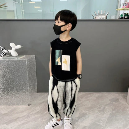 Vest Set Boy´s Clothing Children's From 8 12 Years Shorts Summer Suit Kids Boys Child Boutique 4 Wear Clothes Toddler T-shirt 7