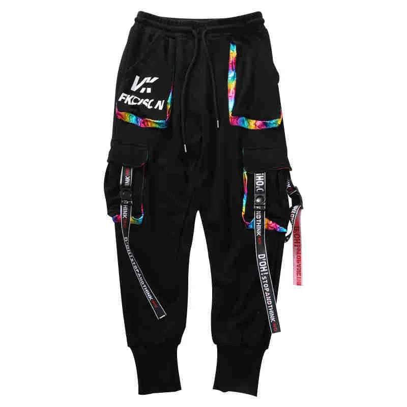 Mens Techwear Sweatpants Y2K Streetwear Jogging Pants Men Hip Hop Street Dance Casual Trousers Vintage Cargo Pant Pantalon Homme