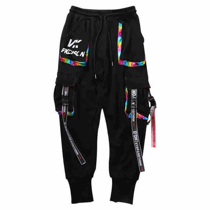 Mens Techwear Sweatpants Y2K Streetwear Jogging Pants Men Hip Hop Street Dance Casual Trousers Vintage Cargo Pant Pantalon Homme