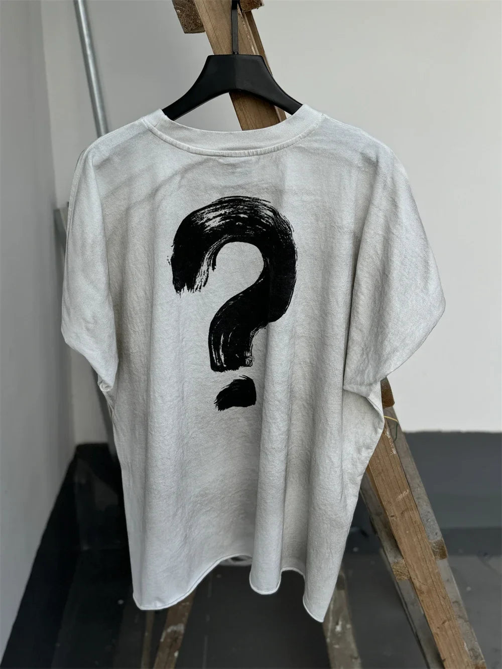WHAT THE HELL Saint T-Shirts Men Women Best Quality Heavy spray dirty dirty soil air Washed TEE Vintage T Shirt