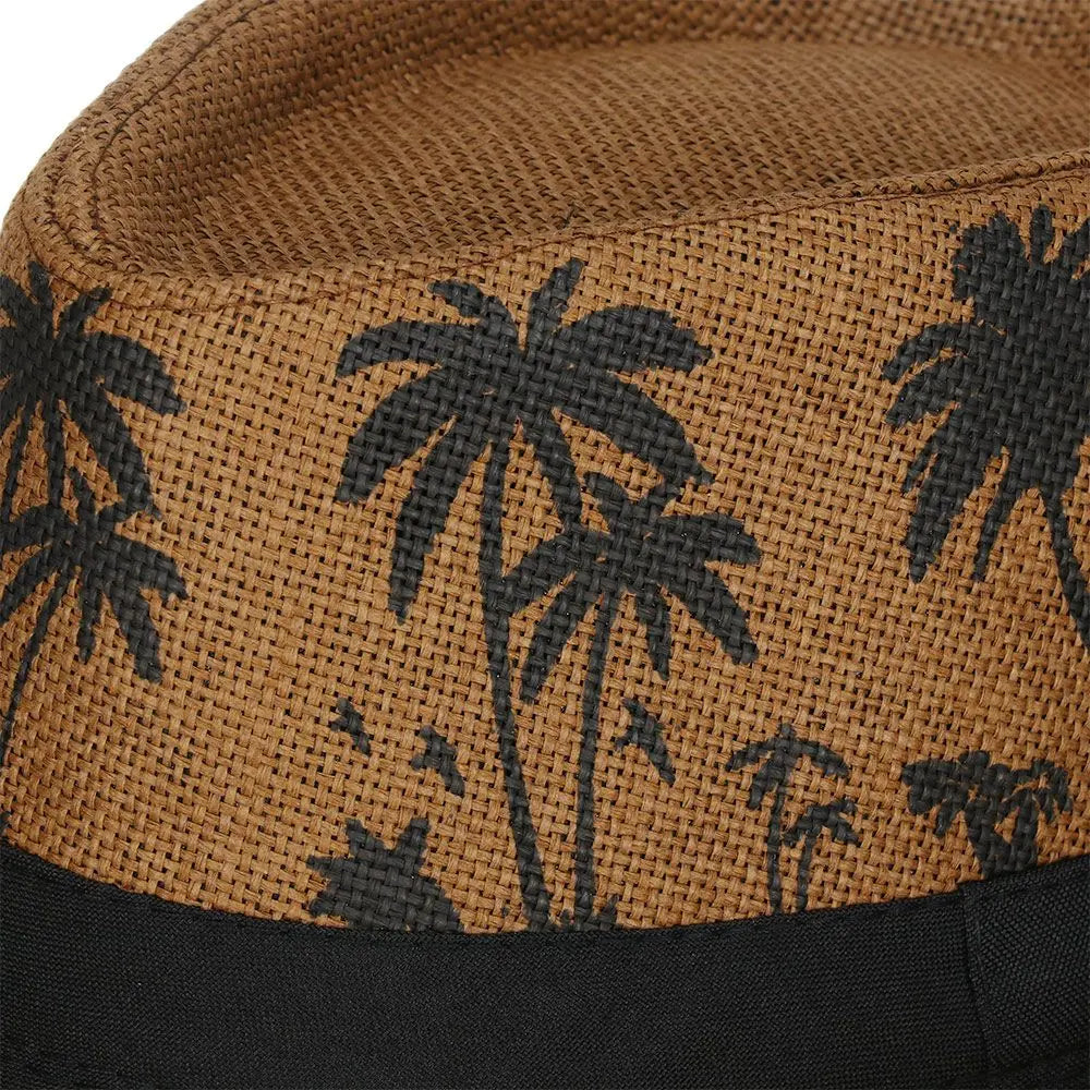 New Spring Summer Beach Cap Men Women Coconut Trees Pattern Top Hats Fedora Cap Jazz Hat Casual Fashion Sun Hat