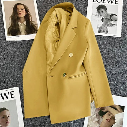 Casual Plaid Women's Suit Jacket Spring Autumn New Style Large Size Street Style Top Quality Polyester Commute Style Fashionable