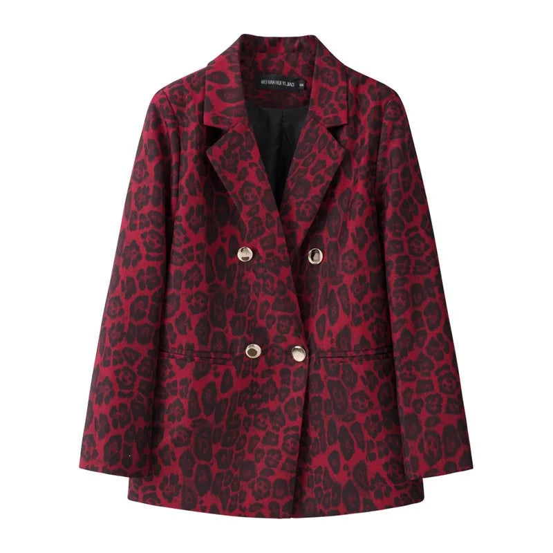 Casual Plaid Women's Suit Jacket Spring Autumn New Style Large Size Street Style Top Quality Polyester Commute Style Fashionable