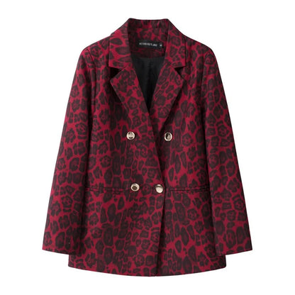 Casual Plaid Women's Suit Jacket Spring Autumn New Style Large Size Street Style Top Quality Polyester Commute Style Fashionable