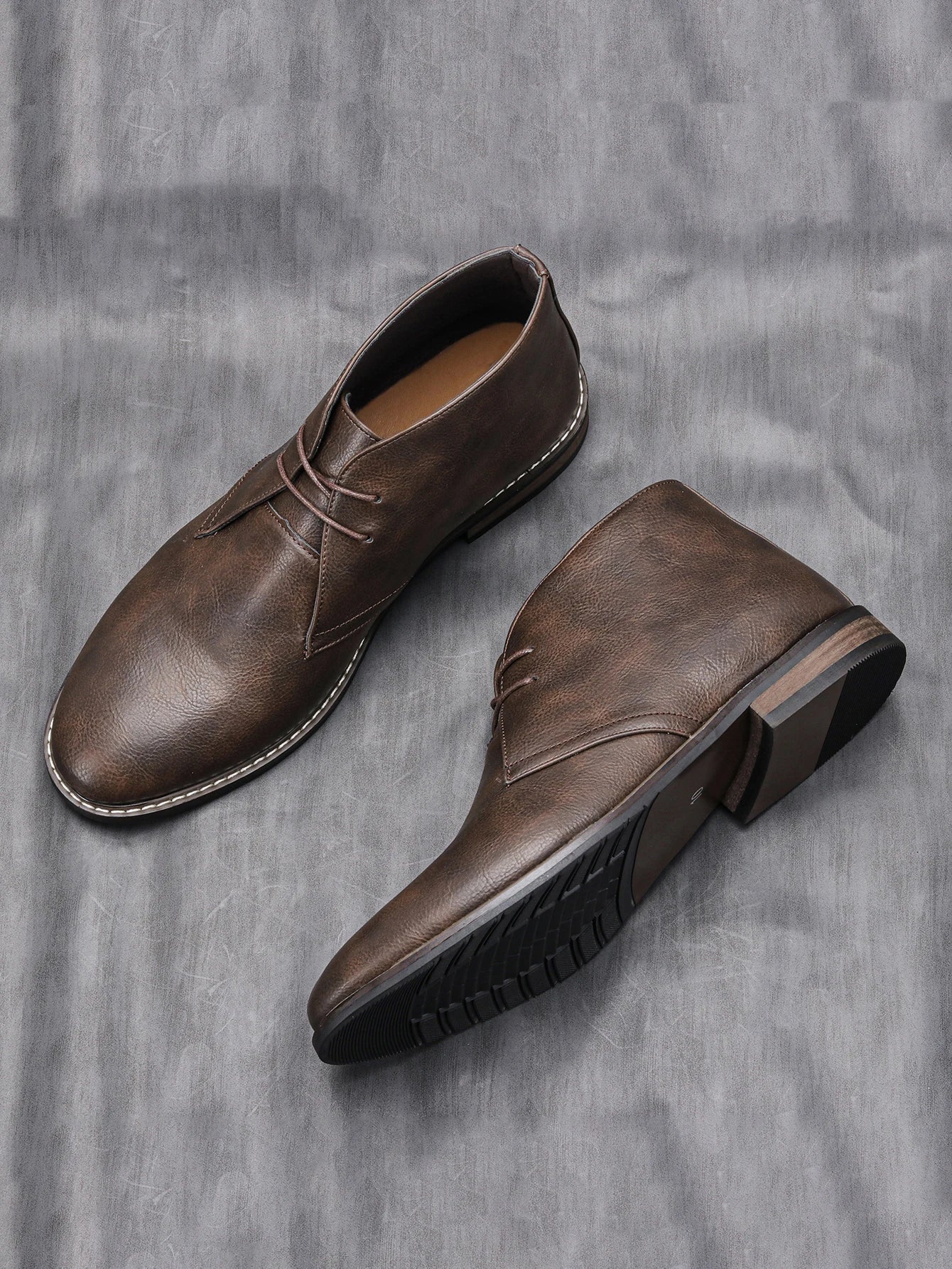Retro Style Men Boots leather boots Men Ankle Boots #KD581