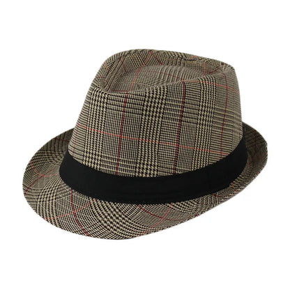 Summer Fedoras for Men Middle old aged Cap Linen Panama Solid  Jazz Hat Cowboy  Men's Women's  British Party Sun Hat