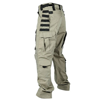 Men Military Tactics Pants Quick Dry Tactical Cargo Pants Wear-Resistant Multi-Pocket Men's Trousers Loose Combat Work Pant Male