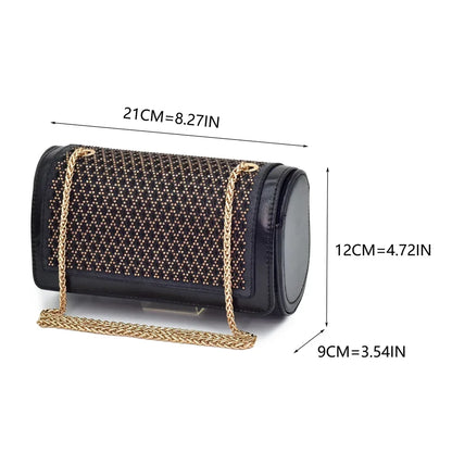 New Fashion Party Shoes and Bag Match for Women Luxury Elegant Pointed Toe Rhinestone Nigerian Shoe and Bag Set for Women Italy