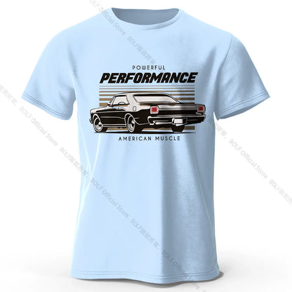 Custom Car Club Patch Printed Unisex Men Women T-Shirt Tees Tops 100% Cotton Embossed Logo Graphic Gearhead Outfit
