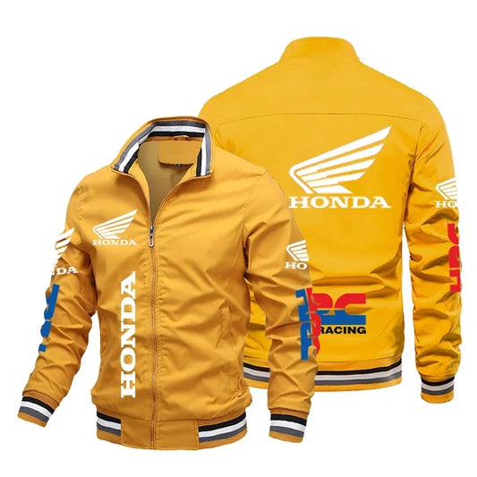 Moto 2025 New Motorcycle Jacket Pattern Bomber Jacket Baseball Motorcycle Top Men