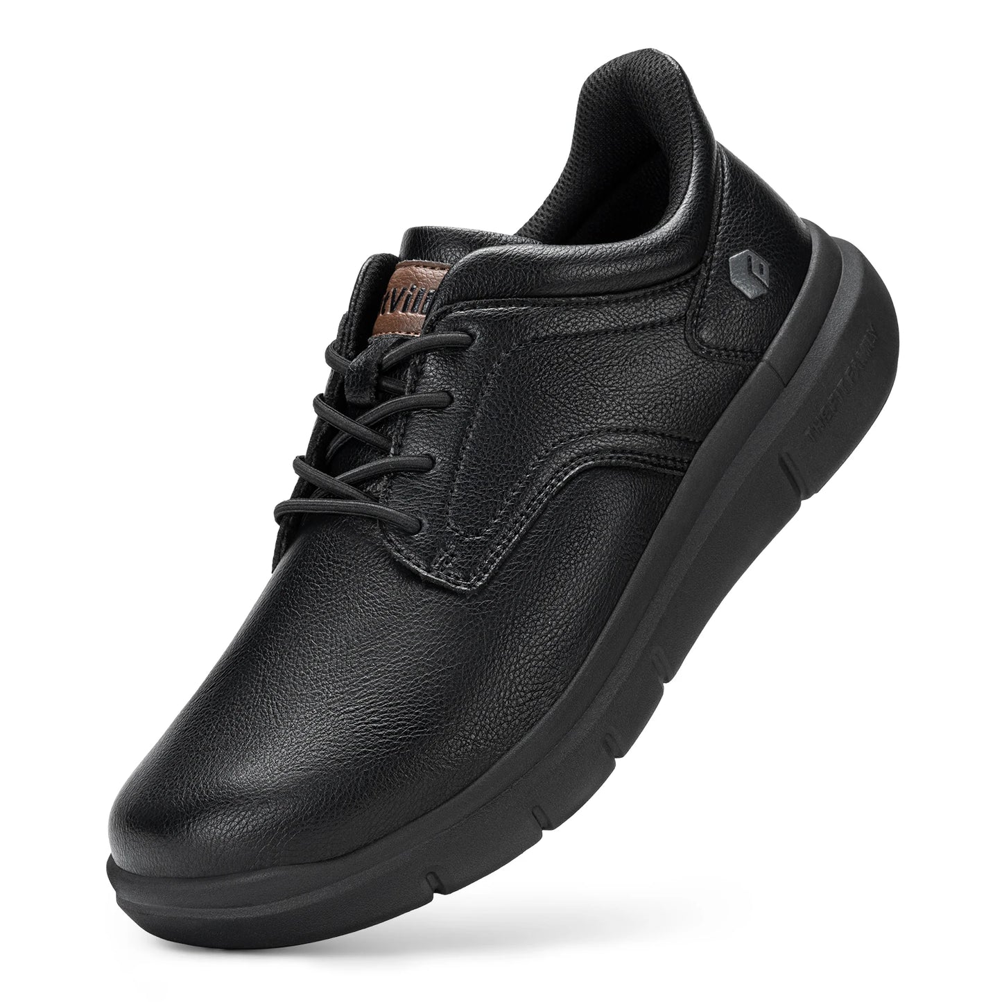 Men'S Shoes Wide Width Leather Slip-On Casual Shoes Lightweight For Swollen Feet With Arch Support Pain Relief