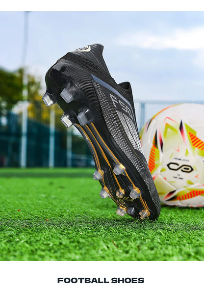 Men Soccer Shoes Training TF Football Boots Futsal Ultralight Match Long Spikes Breathable Indoor Sneakers Cleats Drop Shipping