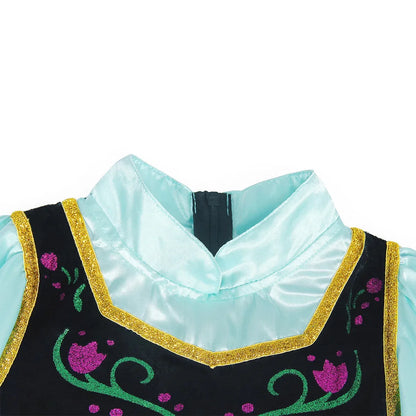 Girls Princess Dress Kids Disney Elsa Anna Snow White Aurora Sofia Rapunzel Cinderella Halloween Costume Children Birthday Party