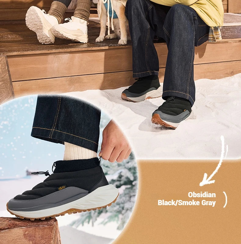 Men Winter Boots High-Top Thermal Ankle Support  Fleece Lined Ice Grip Abrasion-Resistant Sneakers Male 672542215A