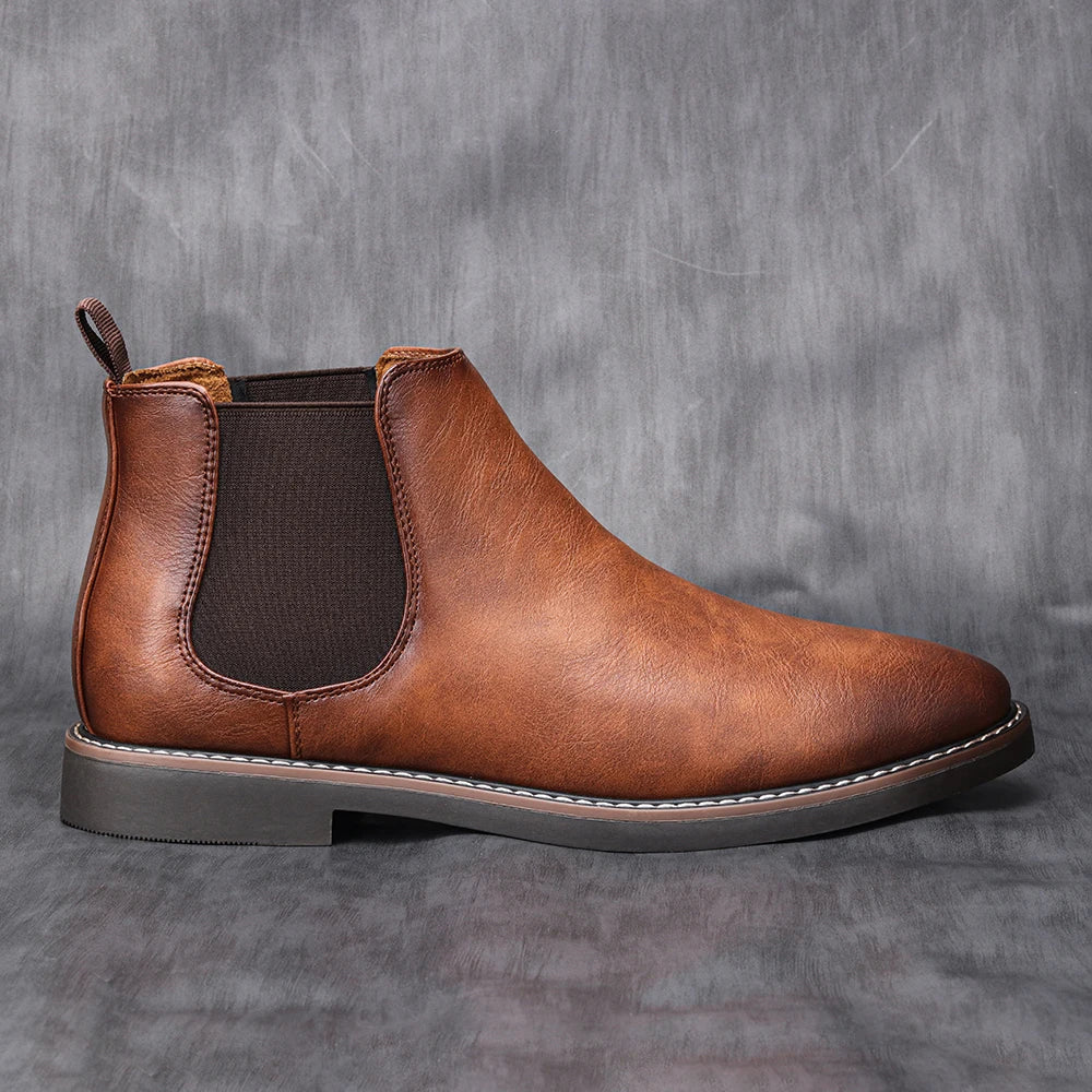 40~46 Men Chelsea Boots Brand Retro Comfortable Fashion Men Boots