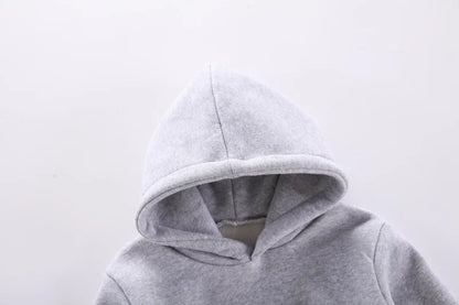 New Autumn Winter Fashion Baby Girls Clothes Children Boys Thicken Hoodies Pants 2Pcs/Set Toddler Sports Costume Kids Tracksuits
