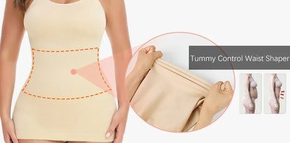 Seam-free Camisole Vest Shapewear Bodysuit for Women Tummy Control Butt Lifting Body Shaper Smooth Invisible Slimming Underwear