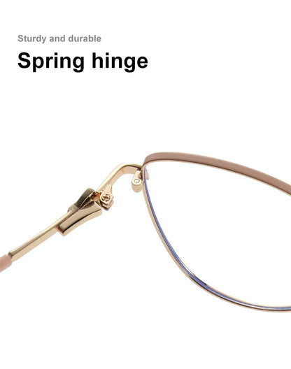 New Fashion Simple Cat's Eye Personalized Frame Design Women's Anti-Blue Light Reading Glasses Customizable Prescription