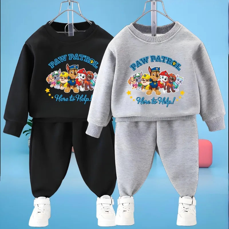 Boys Fashion Hoodies Sets Kids Casual Pullover and Sweatpant Two Piece Suit Spring Autumn New Child Sport Tracksuit