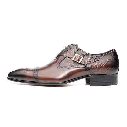 Luxury Business High-end Leather Shoes Men Oxford Shoes Elegant Formal Genuine Leather Dress Shoes European Style Men Shoes