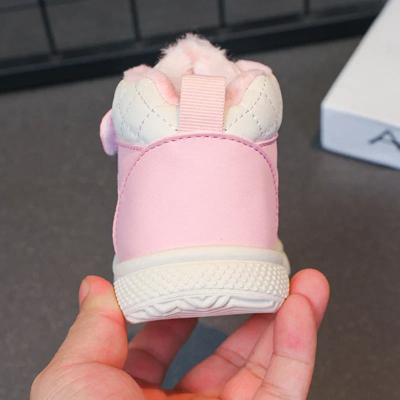 fleece lined sports shoes for boys and girls warm kids shoes for winter running sports shoes and basketball shoes