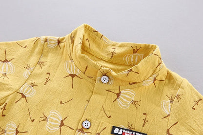 New Summer Fashion Children Baby Boys Clothes Suits Infant Full Printed Shirt Shorts 2pcs/Set Kids Toddler Casual Outfit 0-5Y