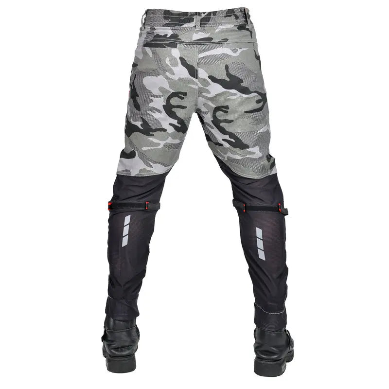 Summer Riding Knight Jeans With Protect Gear Pocket Net Motorcycle Pants  Pantalones Motocicleta Hombre Featherbed Jeans Gears