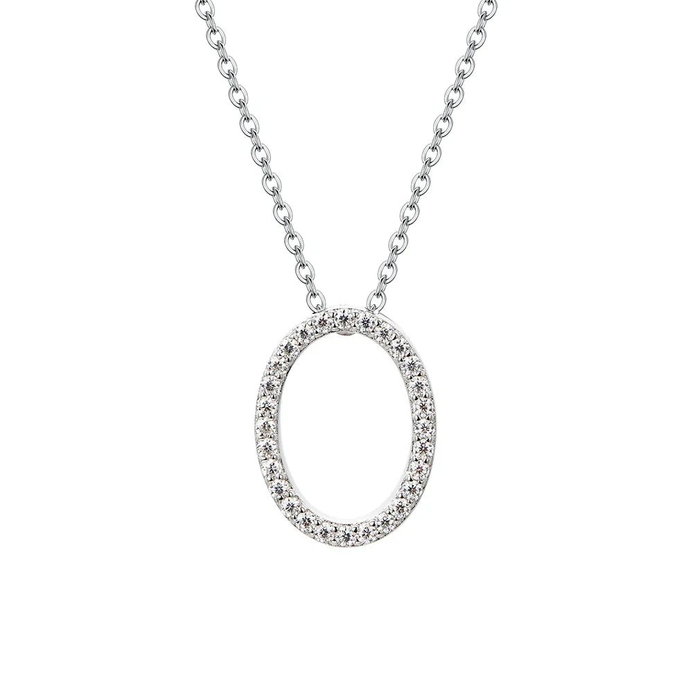 D VVS1 Color Moissanite Letters Necklace Pendant 100% 925 Sterling SIlver for Women Man Fine Jewelry Accessories Gift