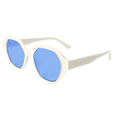 Fashion Rhinestone Cat Eye Acetate Sunglasses UV400 Protection Stylish Women's Sun Glasses