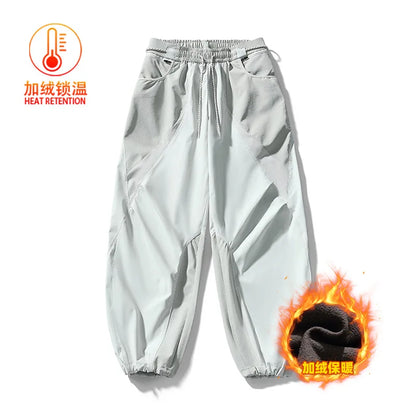 Men Outdoor Lightweight Quick Dry Ultra Loose Casual Splice Wide Leg Techwear Track Cargo Pants Women Streetwear Baggy Trousers