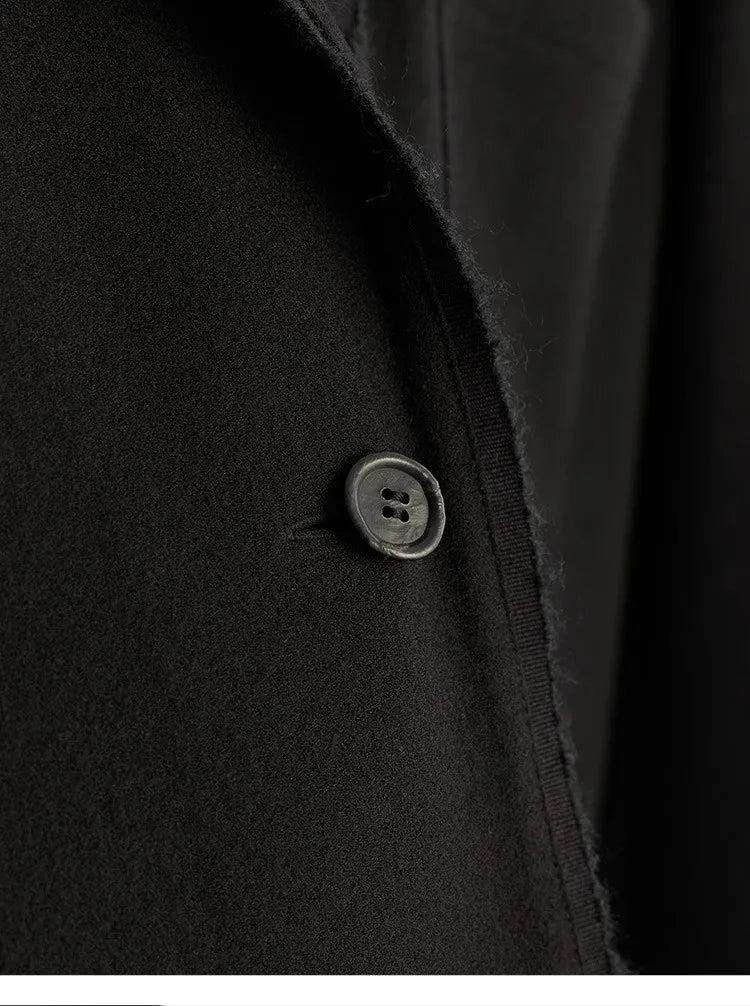 Australian Wool~Woolen Coat, Lightweight Lapel Collar, Straight Silhouette Blazer, Women's New Winter Style