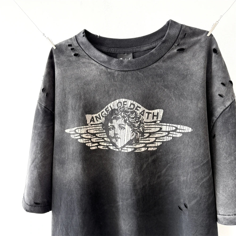 Death Angel SAINT Vintage T-Shirts Best Quality Washed T Shirt Tee Tops