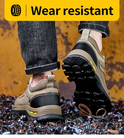 New Men's Shoes Summer Work Safety Shoes, Men's Anti Piercing Work Shoes, Protective Shoes, Safety Boots