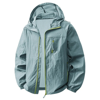 Summer Windbreaker Men Women Lightweight Sun Protection Jacket Unisex Camping Climbing Hiking Outdoor Sports Anti-UV Coat