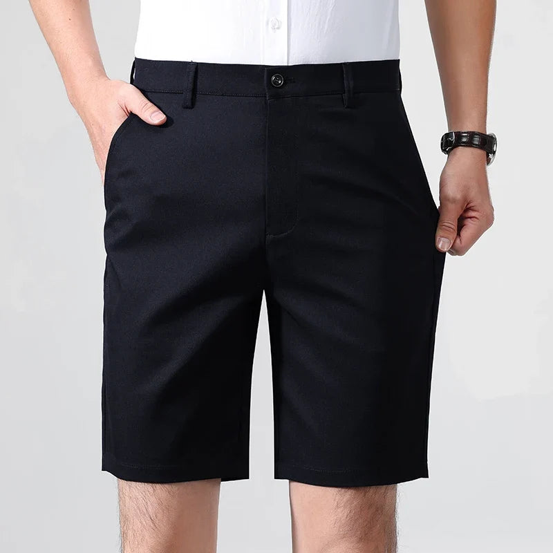 New Classic Fit Men's Stretch Bermuda Lightweight Quick Dry Stretch Shorts Golf Shorts Hiking Travel