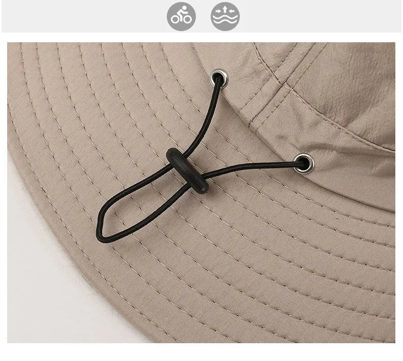 Spring And Summer New Hat Men's Outdoor Mountaineering Sunshade Fisherman Hat Summer Large Brim Breathable Sunscreen Fishing Hat