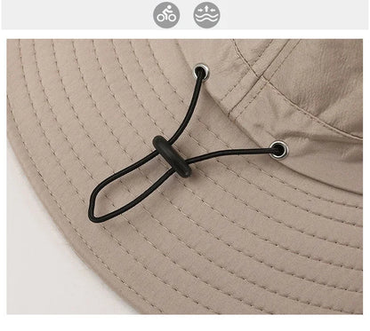 Spring And Summer New Hat Men's Outdoor Mountaineering Sunshade Fisherman Hat Summer Large Brim Breathable Sunscreen Fishing Hat