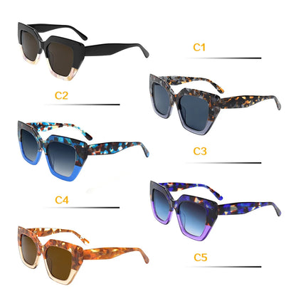 Retro Sunglasses for All Asymmetric Square Frame UV400 Lens  Women Polarized UniversalFashion Lightweight Crafted