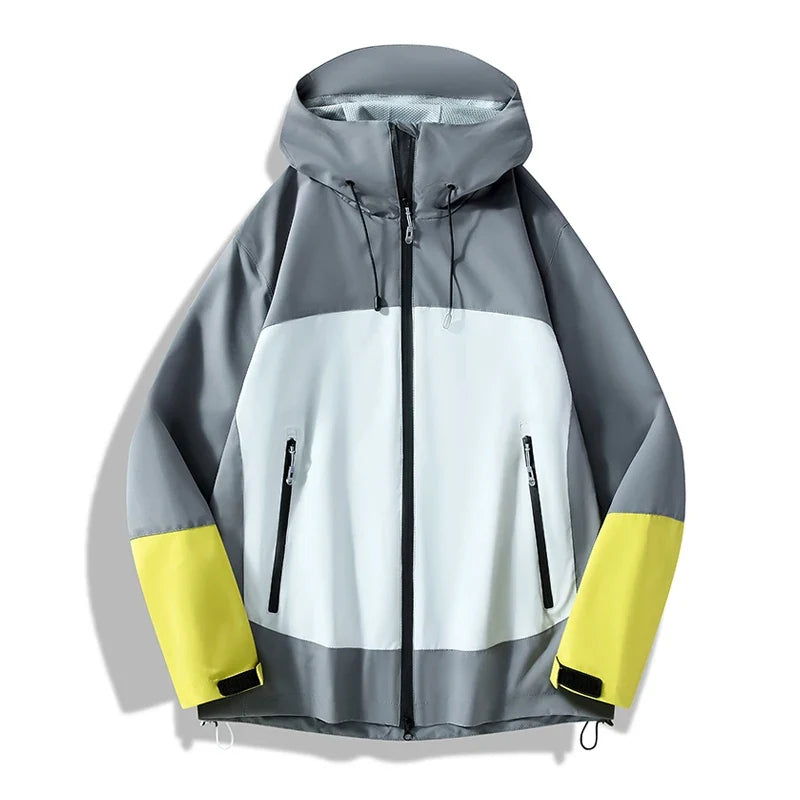 Unisex Waterproof Softshell Jacket Hiking Camping Climbing Trekking Hooded Windbreaker Casual Sporty Rain Coat Men Women