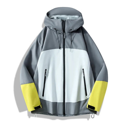 Unisex Waterproof Softshell Jacket Hiking Camping Climbing Trekking Hooded Windbreaker Casual Sporty Rain Coat Men Women