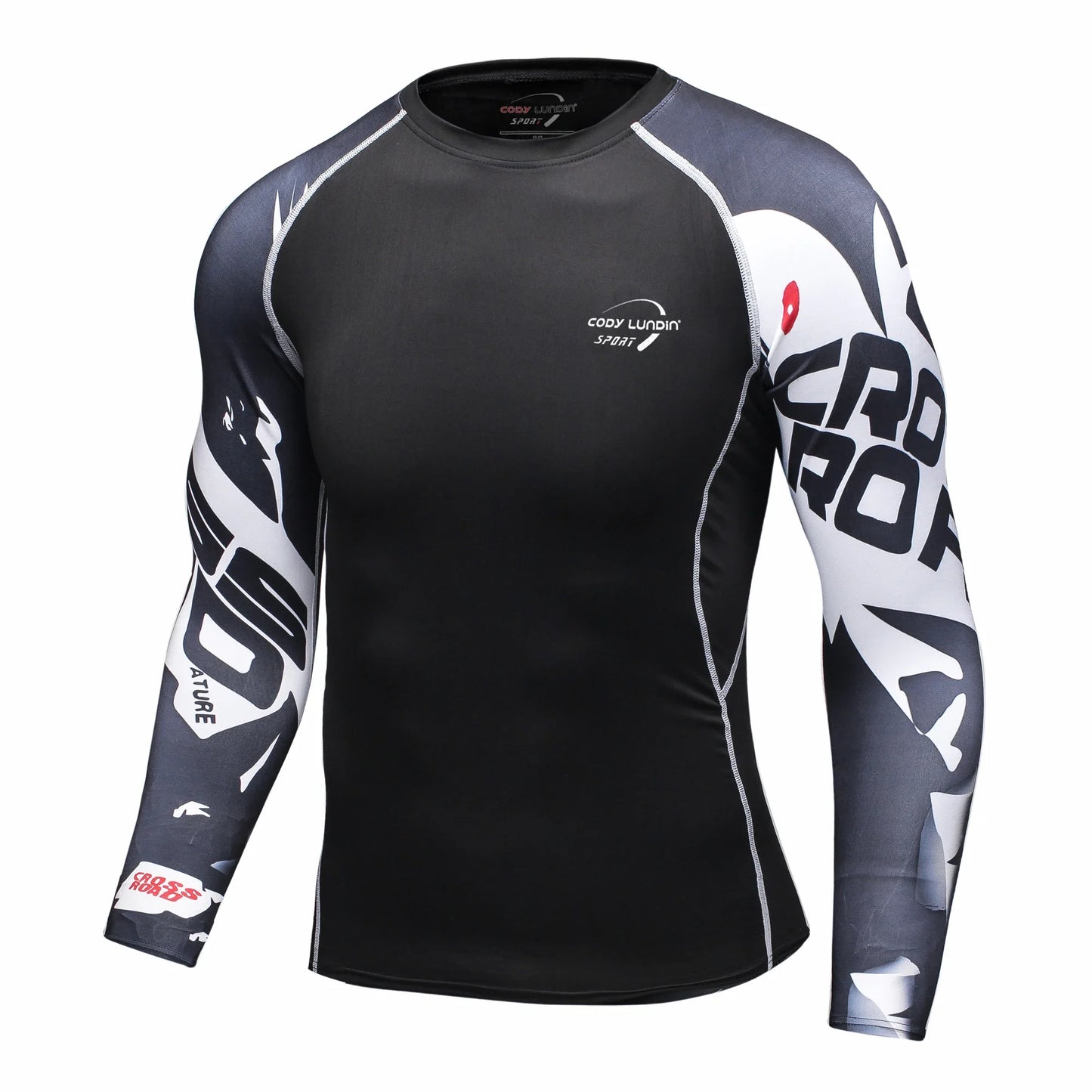 Cody Lundin Men Long Sleeve Compression Athletic Workout Shirt Water Sports UPF 50+ Rash Guard High Quality Jiu Jitsu Gi BJJ Top