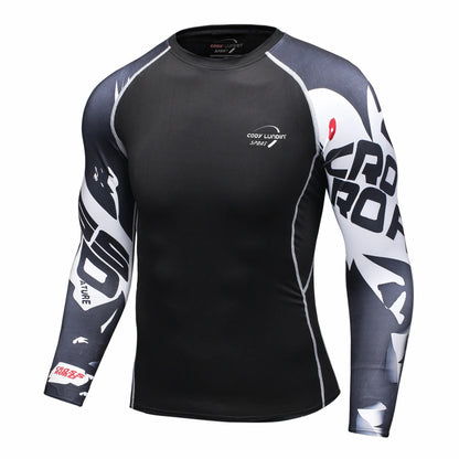 Cody Lundin Men Long Sleeve Compression Athletic Workout Shirt Water Sports UPF 50+ Rash Guard High Quality Jiu Jitsu Gi BJJ Top